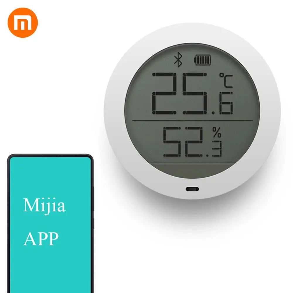 [Горячая] Xiao mi jia Bluetooth температура Hu mi dity цифровой термометр измеритель влажности сенсор ЖК-экран Smart mi Home приложение