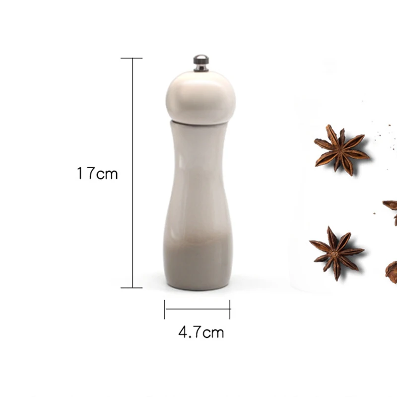 

2 Pcs Set Salt and Pepper Grinder with Ceramic Grinder Adjustable Coarseness, Elegant Pepper Shakers for Fresh Spices
