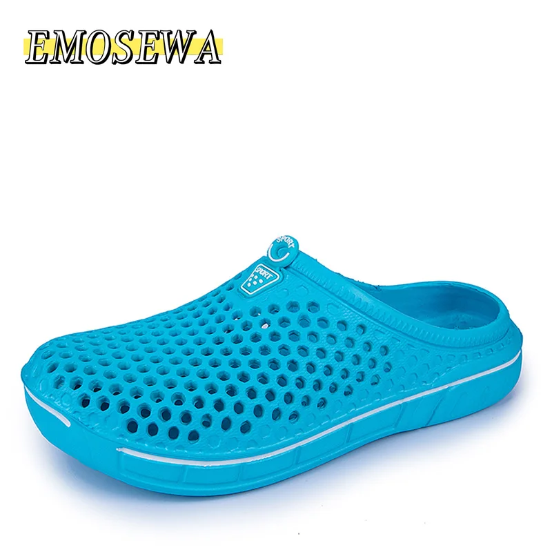 

Hollow Men Slippers Summer Breathable Slip On Slippers Lightweight Outdoor Beach Shoes Men Comfy Casual Home Garden Shoes Unisex