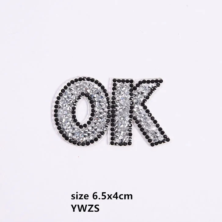 Новое поступление 20 шт. ок Стразы гладить на нашивки DIY исправление мотив