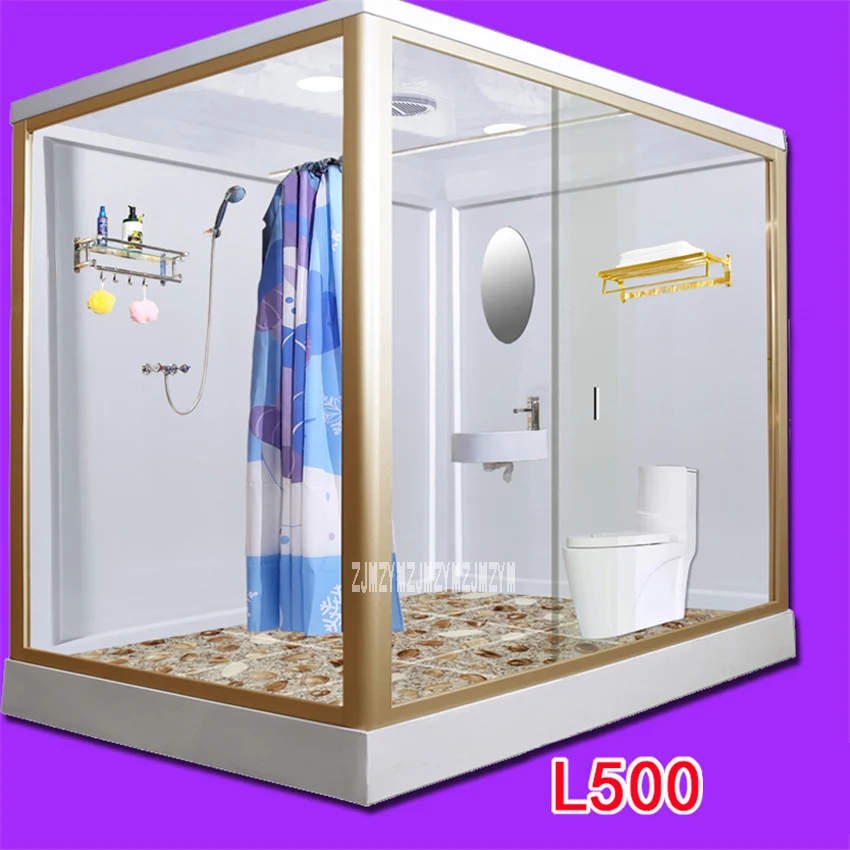 

L500 One-piece Bathroom Shower Room High-quality Shower Enclosures Dry And Wet Separation Glass Integrated Shower Cabins 220V