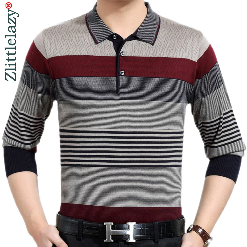 2021 брендовая Повседневная полосатая рубашка поло с длинным рукавом для фитнеса