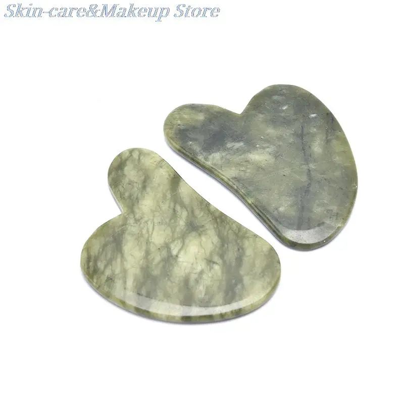 

Natural Green Jade Stone Gua sha Massage Tool for face GuaSha Massager Board Health Care