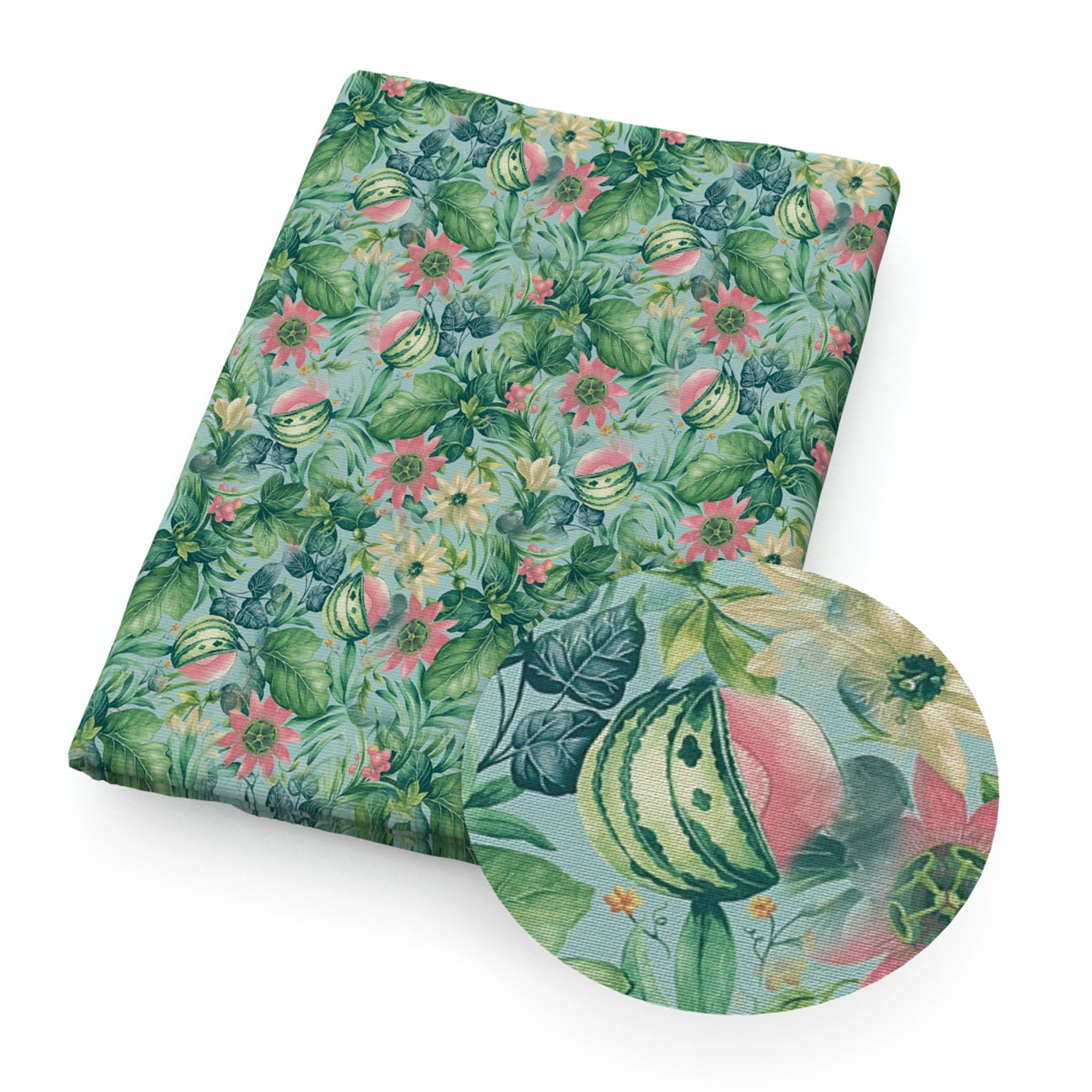 Арбуз фламинго полиэстер хлопок/4 способа стрейчевая ткань лоскутное шитье