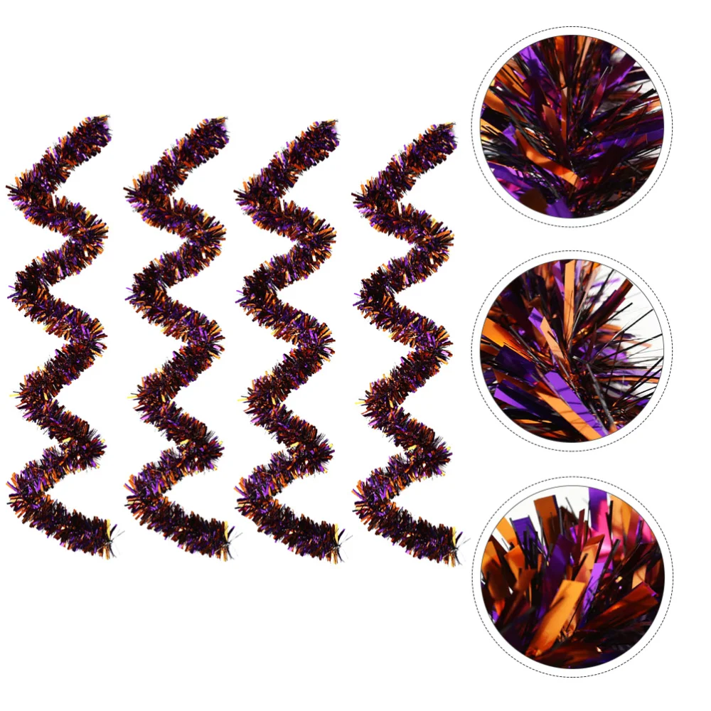 

4Pcs Decorative Festival Adornment Colorful Strip Ornament Festival Supply