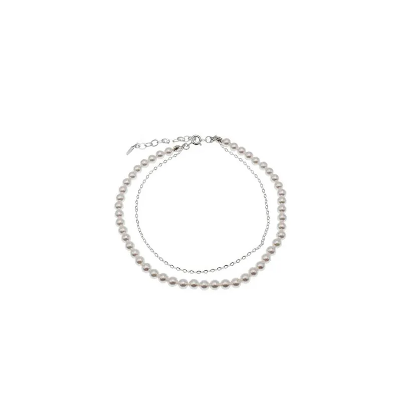 Leouerry 925 пробы серебряные браслеты для ног женщин простой стильный индивидуальный