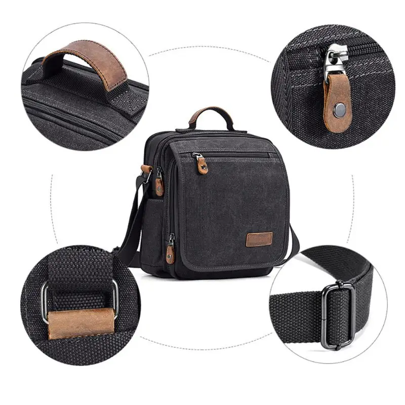 

Vintage Men's Canvas Casual Messenger Crossbody Tote Handbag Shoulder Bags J60D