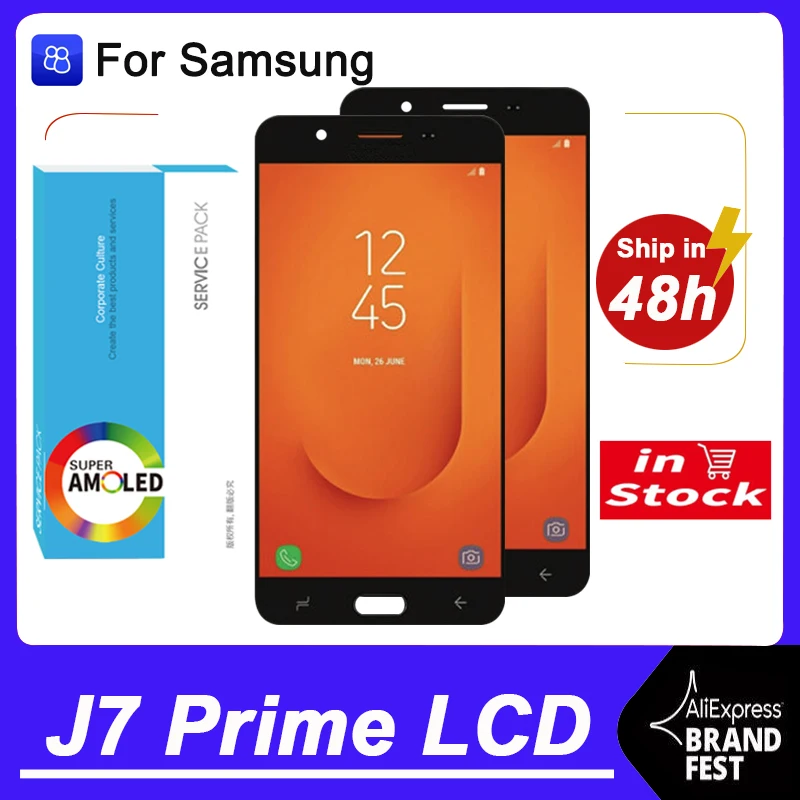 100% оригинальный пожалуйста IPS 5 ''дисплей для Samsung Galaxy J7 Prime G610 G610F полный ЖК