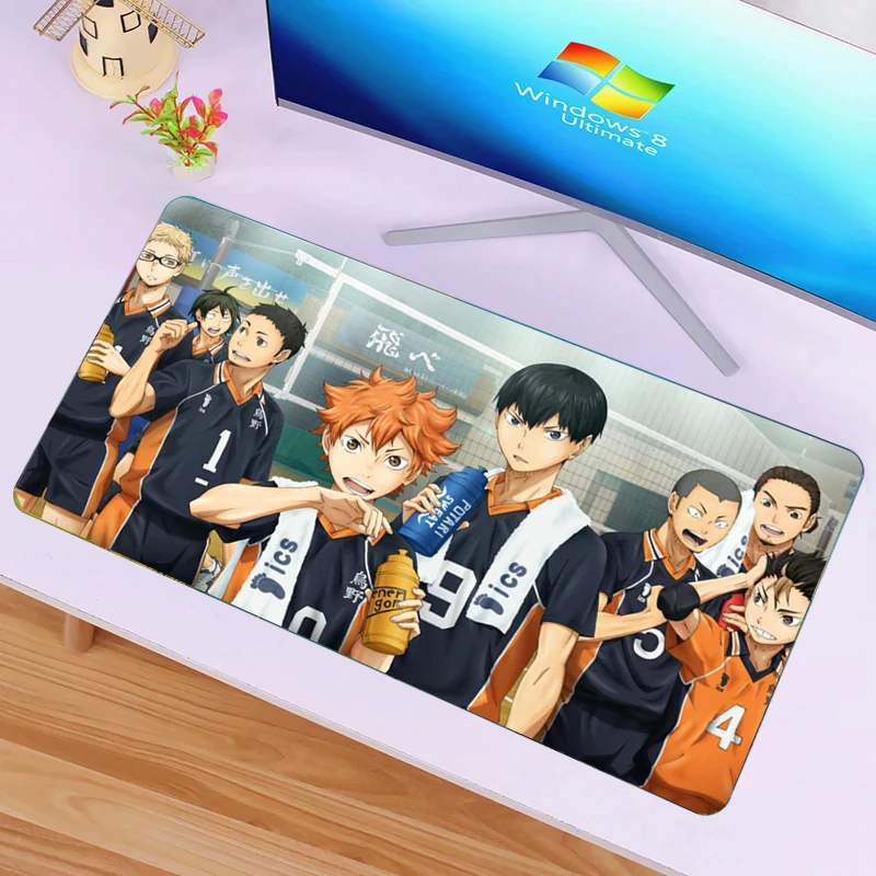 Коврик для мыши Haikyuu с японским аниме большие коврики игровой Настольный коврик