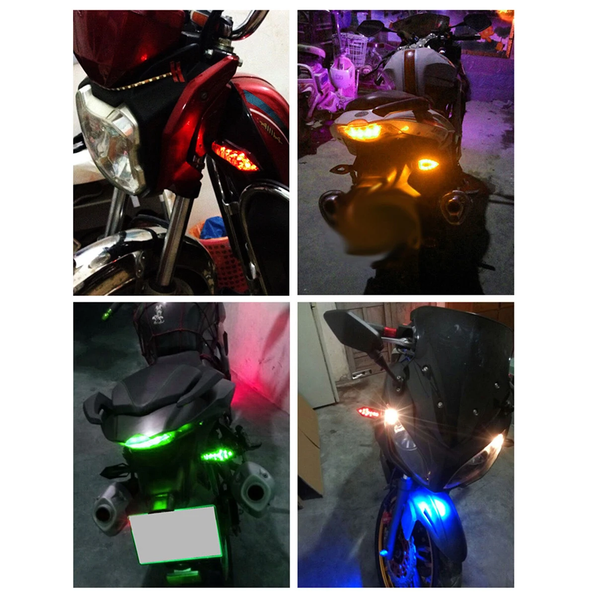 Universal Waterproofness 4 Pcs 16LEDs Motorbike Turn Signal Indicator Light Warning Lamp Strong Fit For Most Motorcycles | Автомобили и