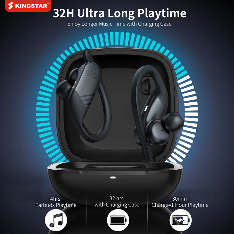 

TWS-стереонаушники KINGSTAR с поддержкой Bluetooth и встроенным микрофоном