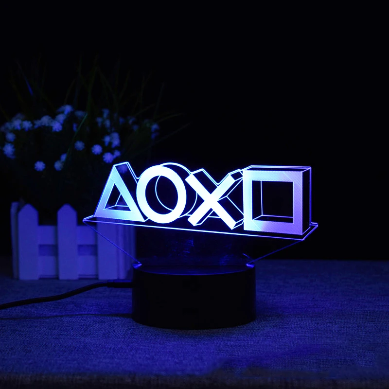 3D ночник для игровой комнаты настольная установка освещение декора Настольная