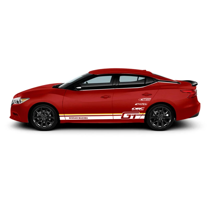 

car GT styling sport car sticker For Nissan MAXIMA Mark Levinson Exterior Side door Decal auto sticker