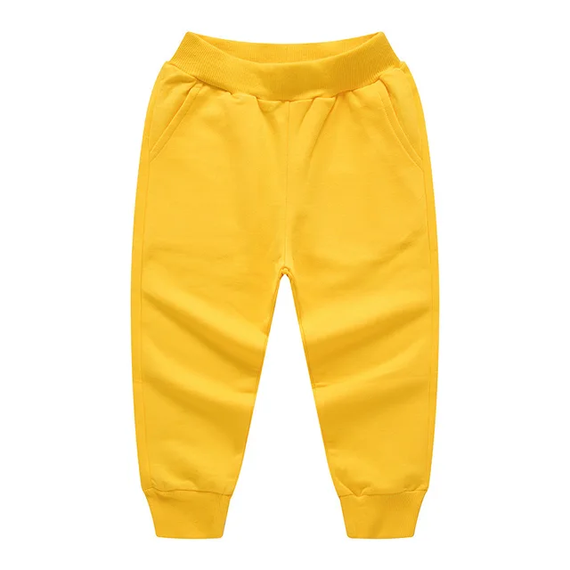Retail Child Pants For Boys Girls Casual Trousers 2-12Y Spring Teenage Elastic Waist Soft Clothes Unisex Kids Fashion Sweatpants 4