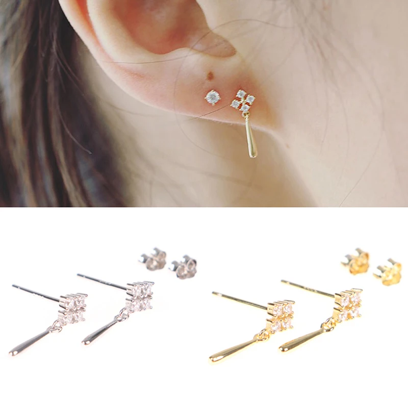 

Женские серьги-гвоздики с кристаллами