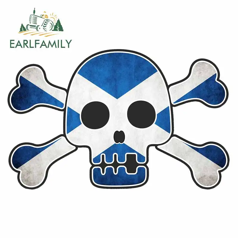 EARLFAMILY 13 см x 9 череп в пиратском стиле с перекрестными костями британским флагом