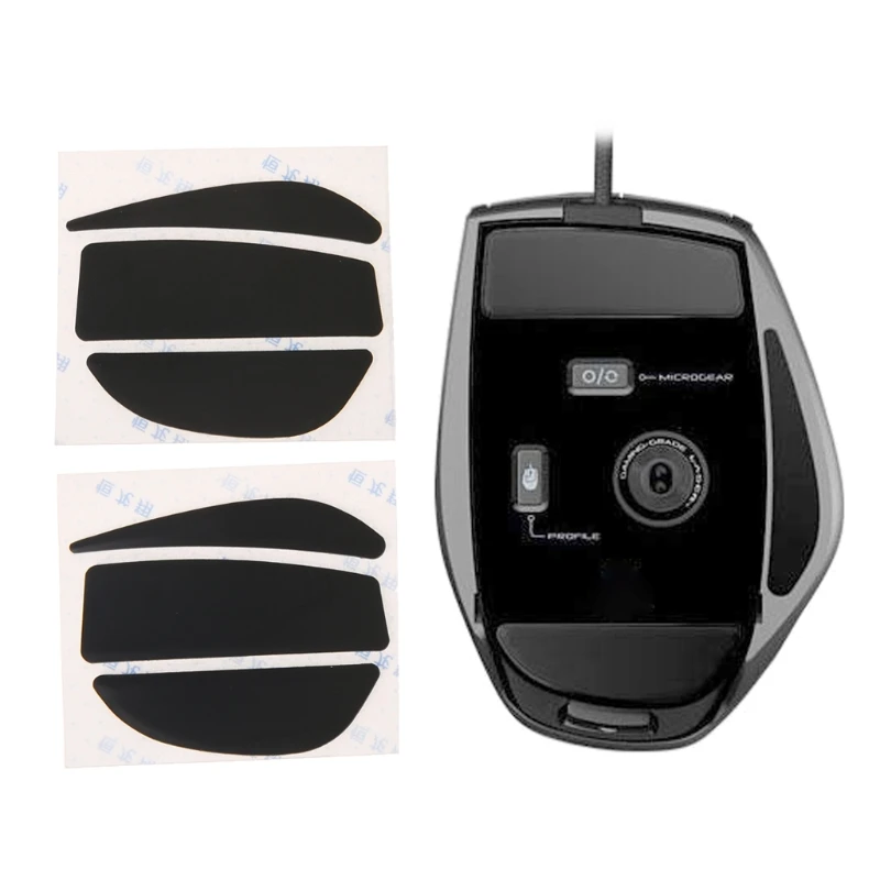 

2 Sets 0.6mm Thickness Replacement Mouse Feet Mouse Skates for Logitech G9 G9X