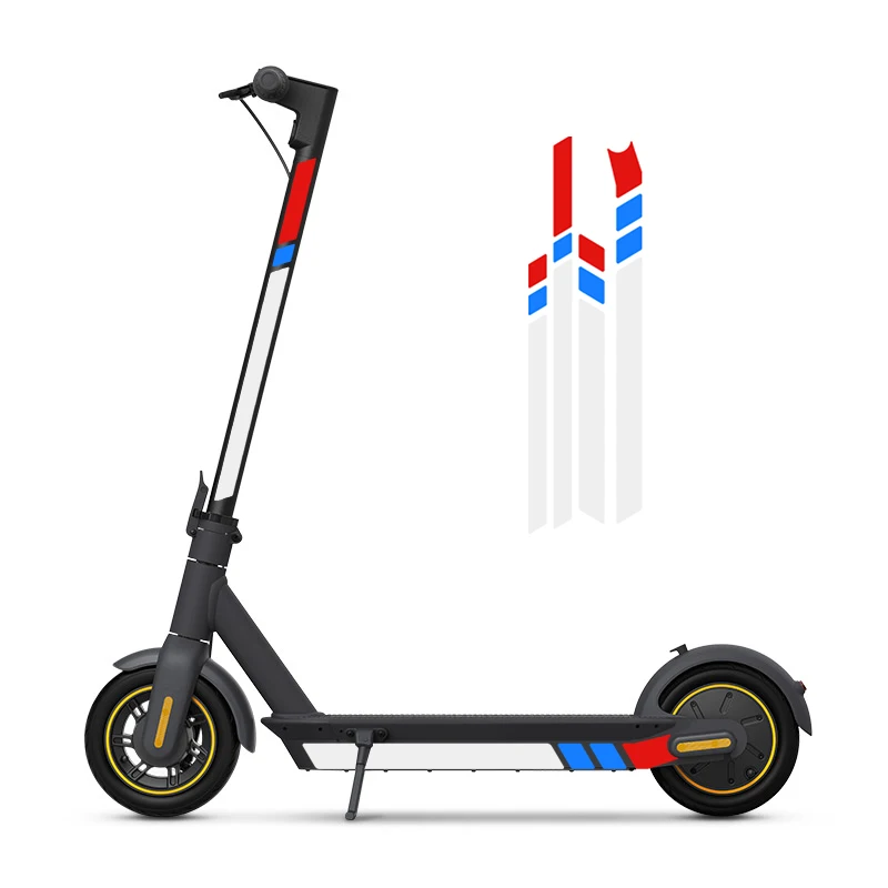 C Электрический скутер Светоотражающая наклейка для ninebot MaxG30 самокат индивидуальная наклейка украшение для скутера - Цвет: C