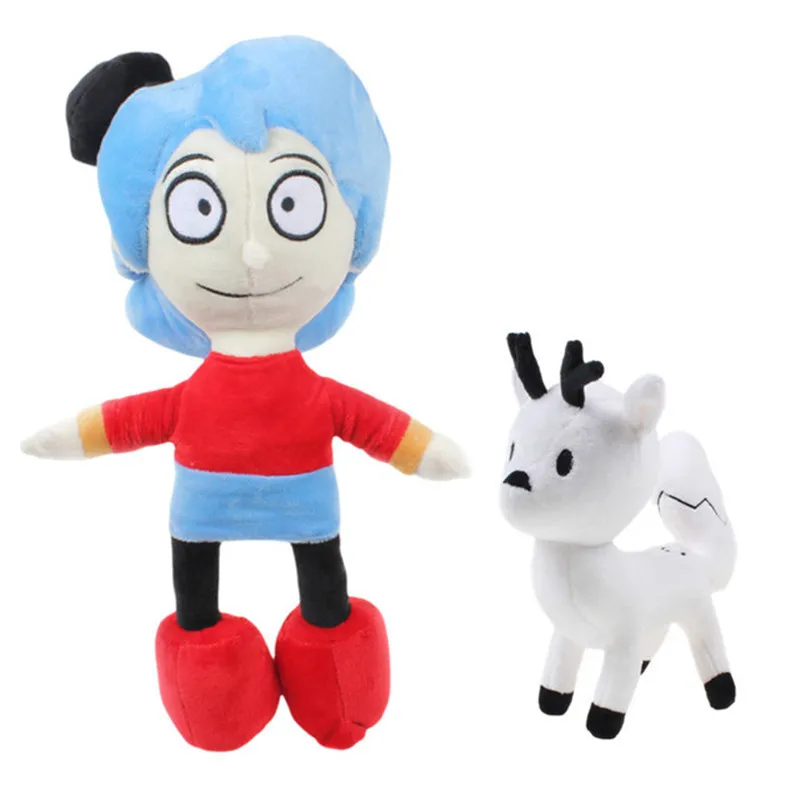 

New Hilda Plush Toys Cartoon Movie Hilda and White Deer Twig Soft Stuffed Dolls Baby Kids Sleeping Appease Doll Birthday Gift