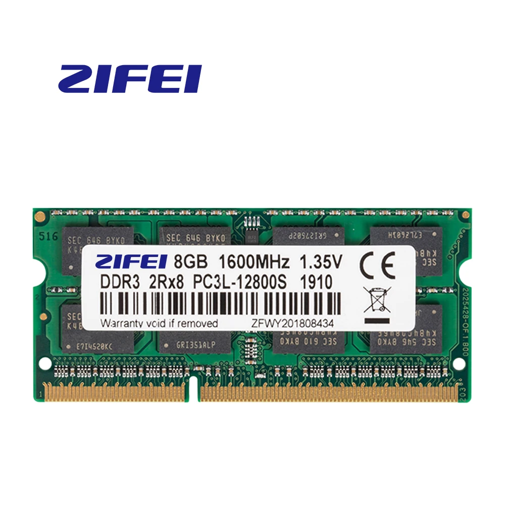 ZIFEI ram DDR3L 8GB 1866HMz 1600MHz 1333MHZ 204Pin 1 35 V SO DIMM модуль памяти ноутбука для