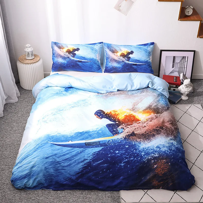 

Hot 3D Digital Mountain motorcycle Bedding Set,Duvet Cover + Pillowcase,Popular Style 2/3 pcs.(No padding No sheet) bedding