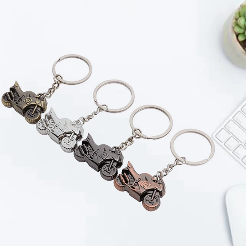 Крутой 3D мотоцикл фигурный брелок Высокое качество металлический ключ для