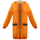 Костюм для косплея аниме Kakegurui 2020, компульсивный геймбер, худи Runa Yomotsuki, Женское пальто, Оранжевая Куртка с носками, изготовление на заказ