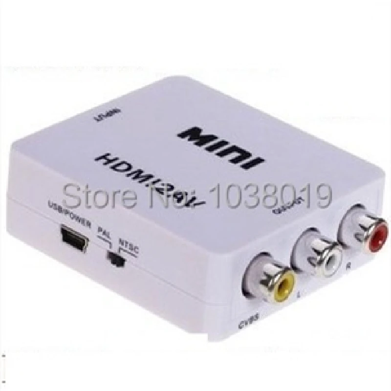 HDMI для AV / CVBS Бесплатная доставка! Мини-преобразователь видео HD L/R видеоадаптер в