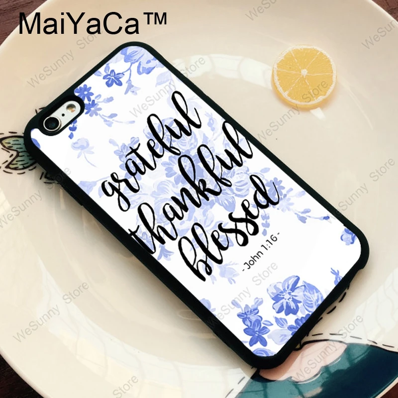 Чехол из ТПУ MaiYaCa Bible Qutoes Verse Belief God Jesus для iPhone 11 Pro MAX X XR XS MAX 6 6s 7 8 Plus 5S