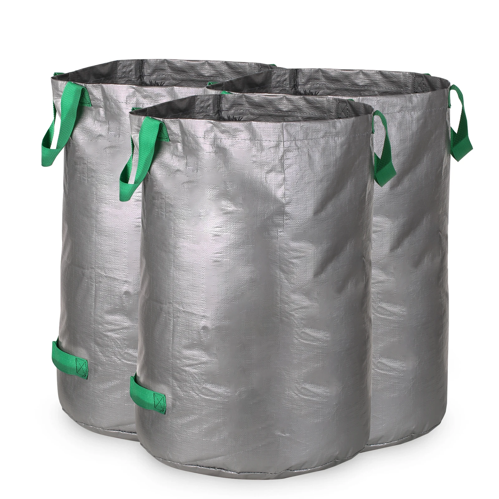 

100L Trash Bags Large Capacity Reusable 26 Gallon Garden Waste Bag Heavy Duty Garden Waste Bags Yard Waste Bins Leaf Storage Bin