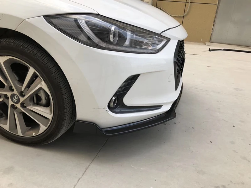 Для Hyundai Elantra 2017 новинка 2018 3 шт. автомобильный передний бампер разветвитель для