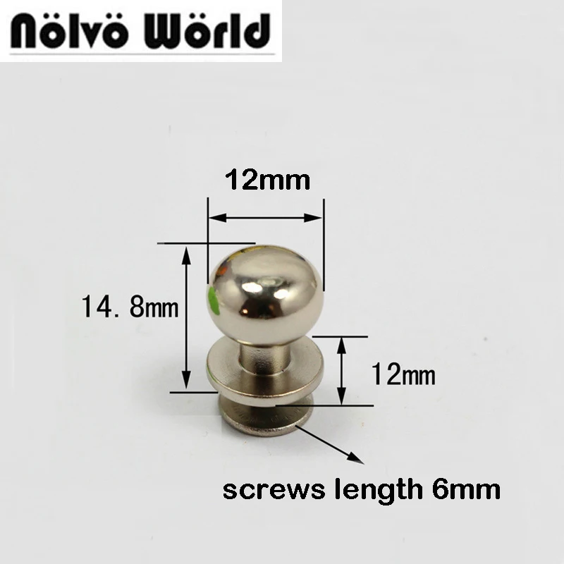 Винтовые заклепки из 100% меди 12 мм винтовые гвоздики с винтом для DIY мастерских