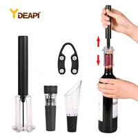 ydeapi air pump wine bottle opener air pressure vacuum red wine stopper beer lid opener corkscrew corks out tool