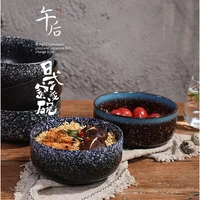 japanese style creativity household tableware microwave oven mug high capacity milk oatmeal salad breakfast ceramic bowl