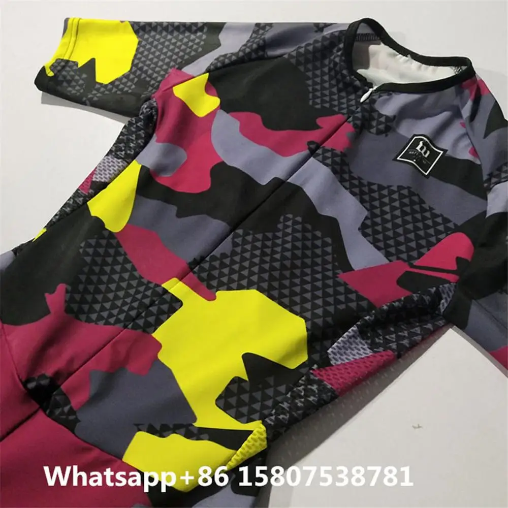 Мужской костюм для триатлона wattie ink черный велоспорта спортивный цельный