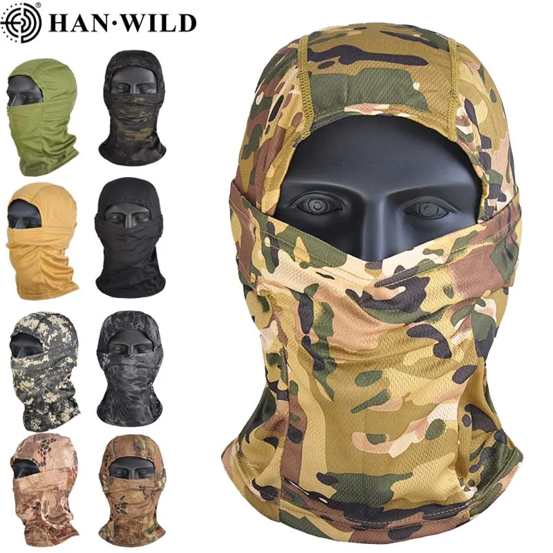 Army Hunting Balaclava Full Face Mask Camouflage Military Tactical CP Scarf Sports Cycling Helmet Liner Cap Skiing Scarf