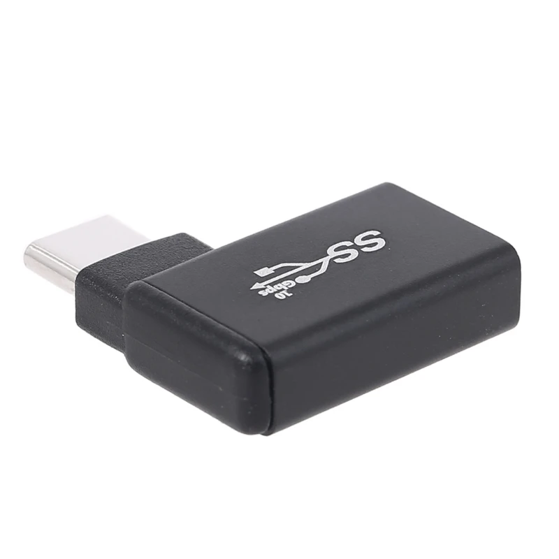 Алюминиевый адаптер USB C на 3 0 Переходник A мама 90 градусов 1 Type папа для планшетов флэш накопителей