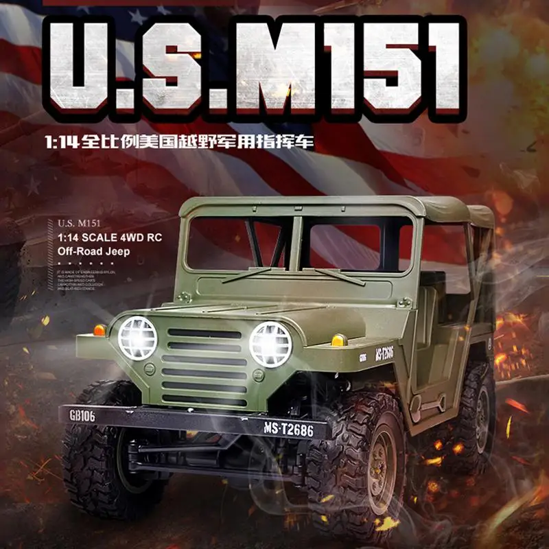 SUBOTECH BG1522 1/14 2 4G 4X4 4WD гусеничный RC автомобиль с головным светильник