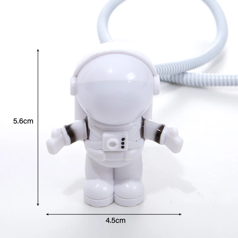 

Spaceman Astronaut LED Flexible USB Night Light Eye Protection Night Desk Lamp For Adjustable Laptop PC Notebook Reading Light