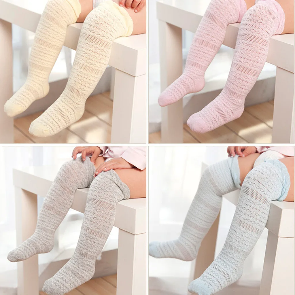 Носки для новорожденных девочек от 0 до 24 месяцев хлопковые сетчатые Дышащие