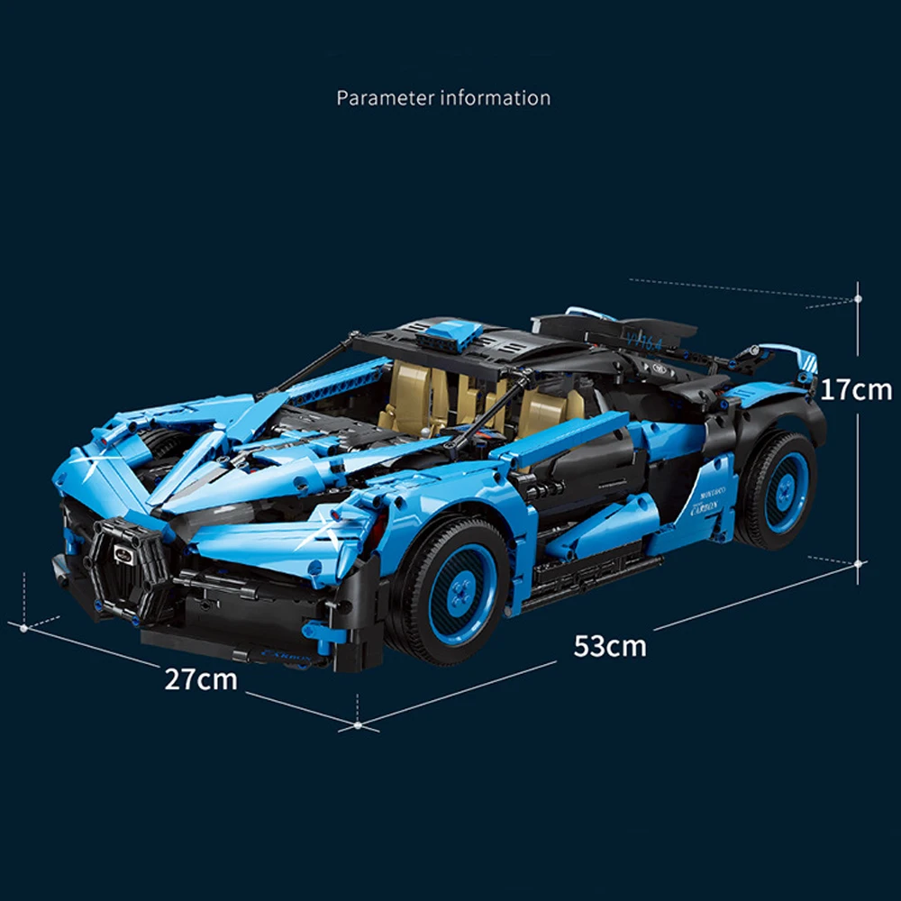 Супергоночный спортивный автомобиль модель модульного строительного блока Moc