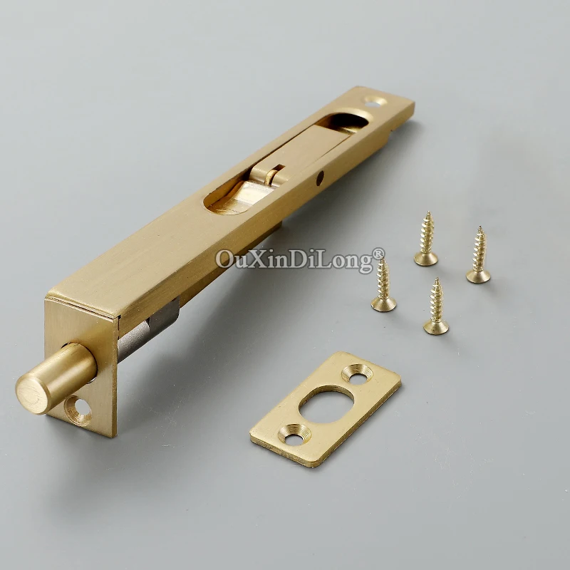 Luxury 24PCS European Brass Security Door Bolts Lever Action Flush Slide Latch Lock 6/8/10/12/14/16/20/24/32Inch | Обустройство дома