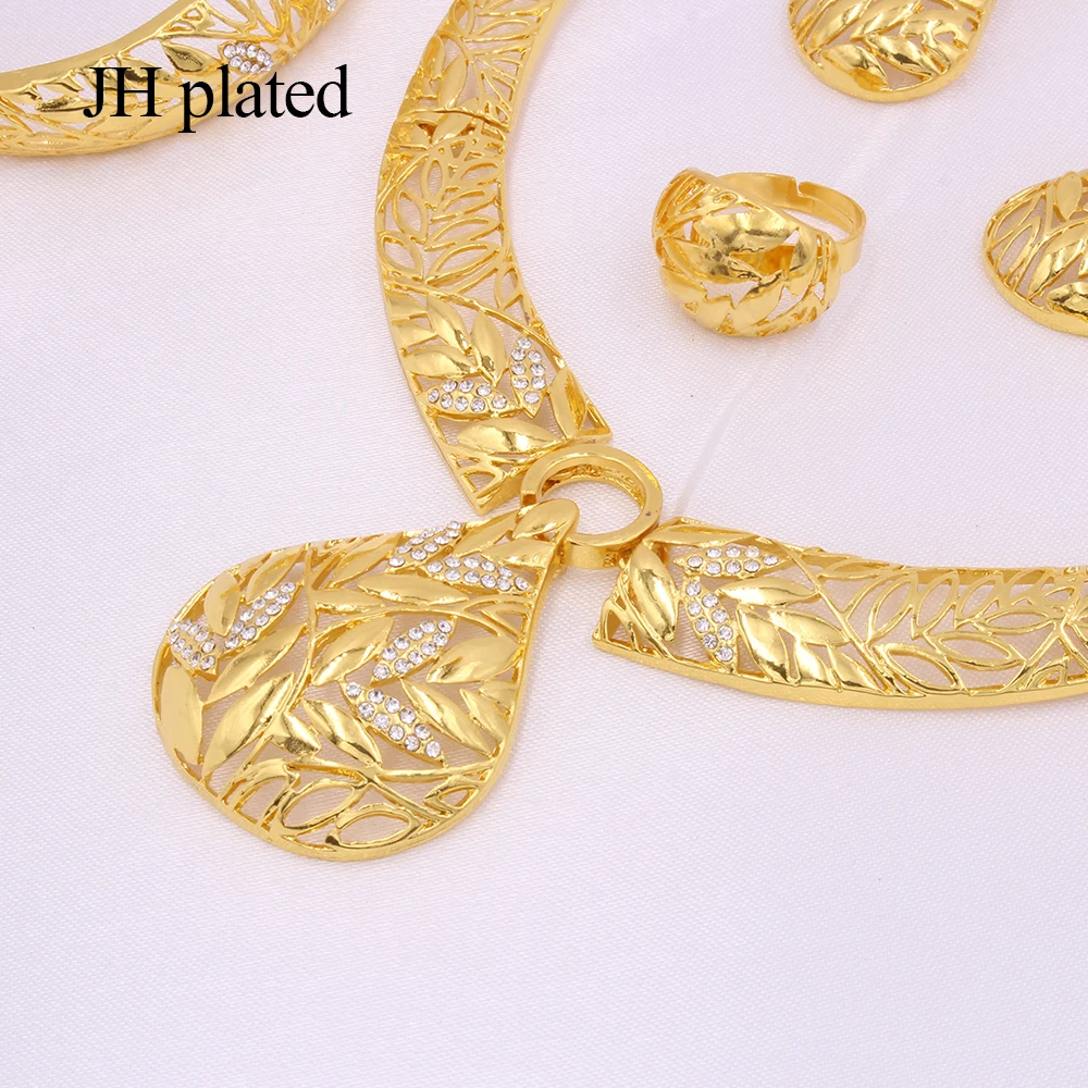 Африканские золотые свадебные ювелирные наборы Дубай индийские подарки для