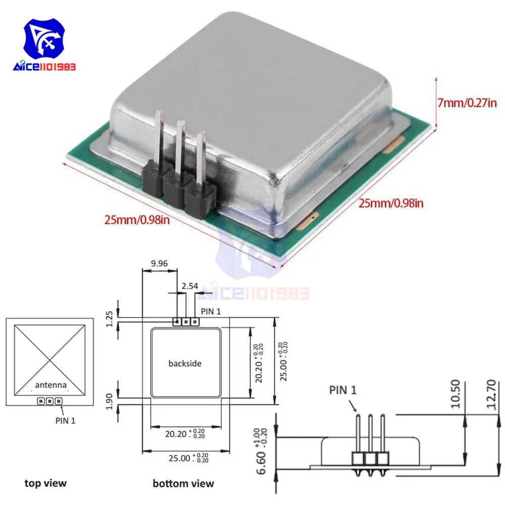 diymore Icstation CDM324 24GHz Microwave Body Induction Non-Contact Human Motion Detection Sensor Module