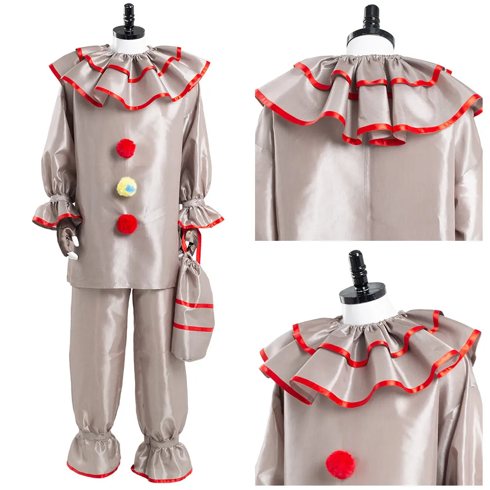 

American Horror Story Twisty The Clown Pennywise Cosplay Costume Outfits Halloween Carnival Suit