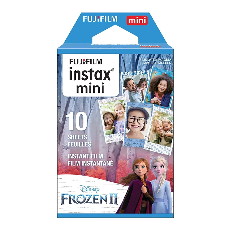 Оригинальная пленка Fujifilm Instax Mini 8 9 Blue Frozen II для Fuji 7s 25 26 70 90 мгновенная камера SP