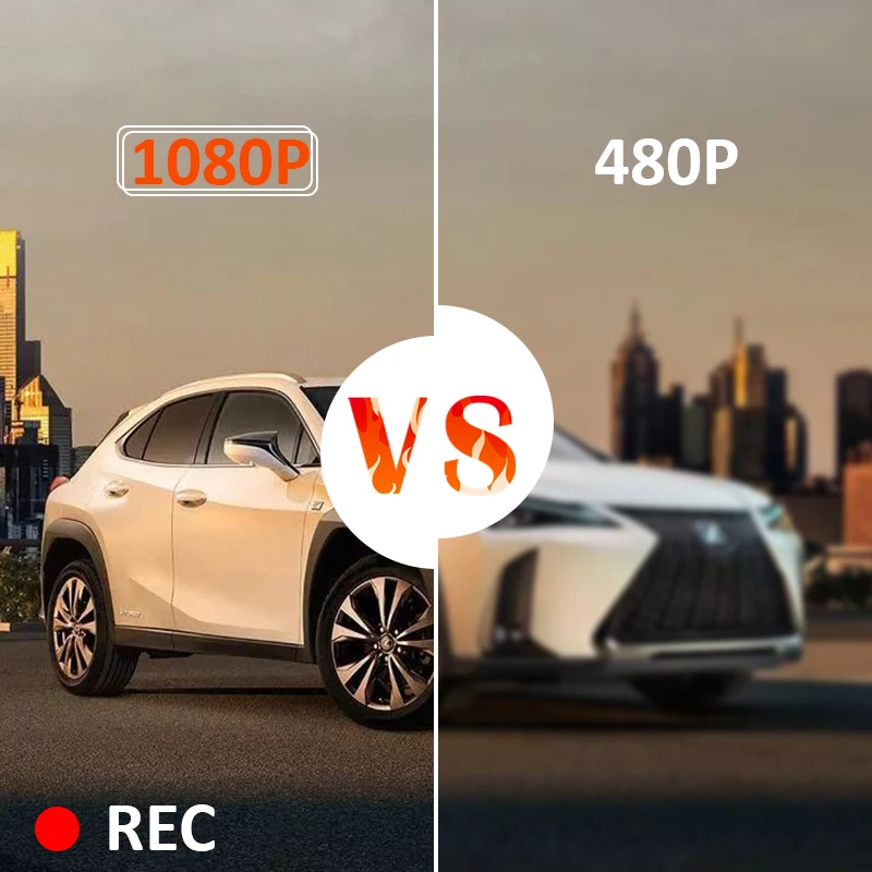 Автомобильный видеорегистратор с сенсорным экраном 1080P потоковая