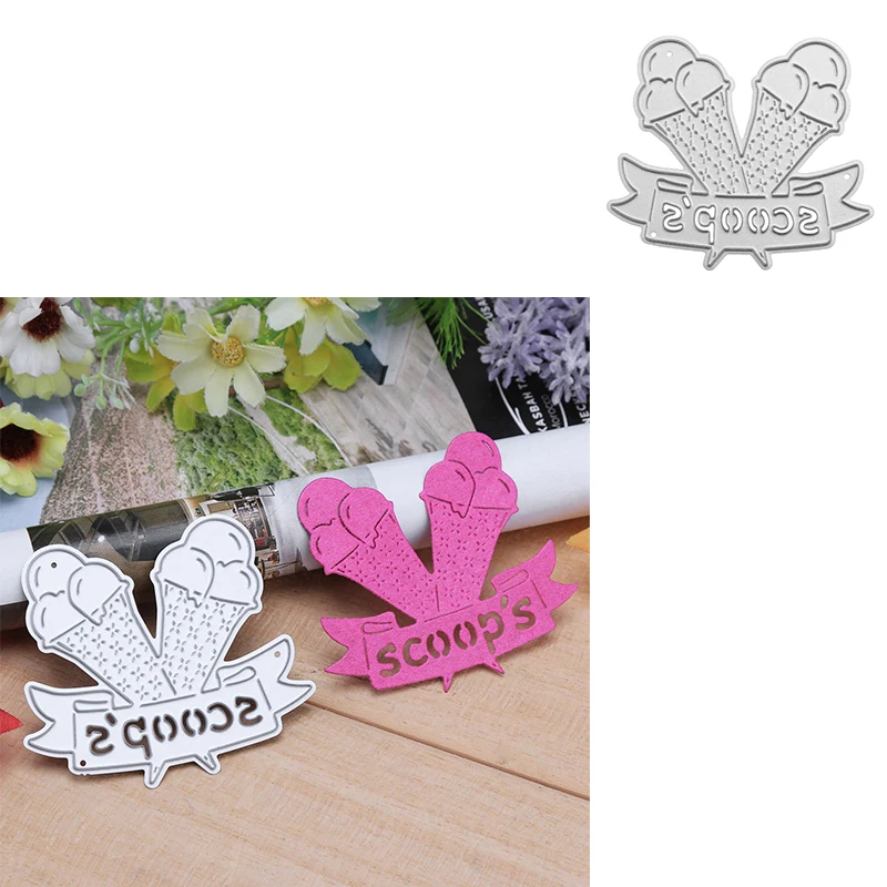 

metal cutting dies mold die cut ice-cream scoop diy Scrapbook paper craft knife mould blade punch stencils dies embossing dies