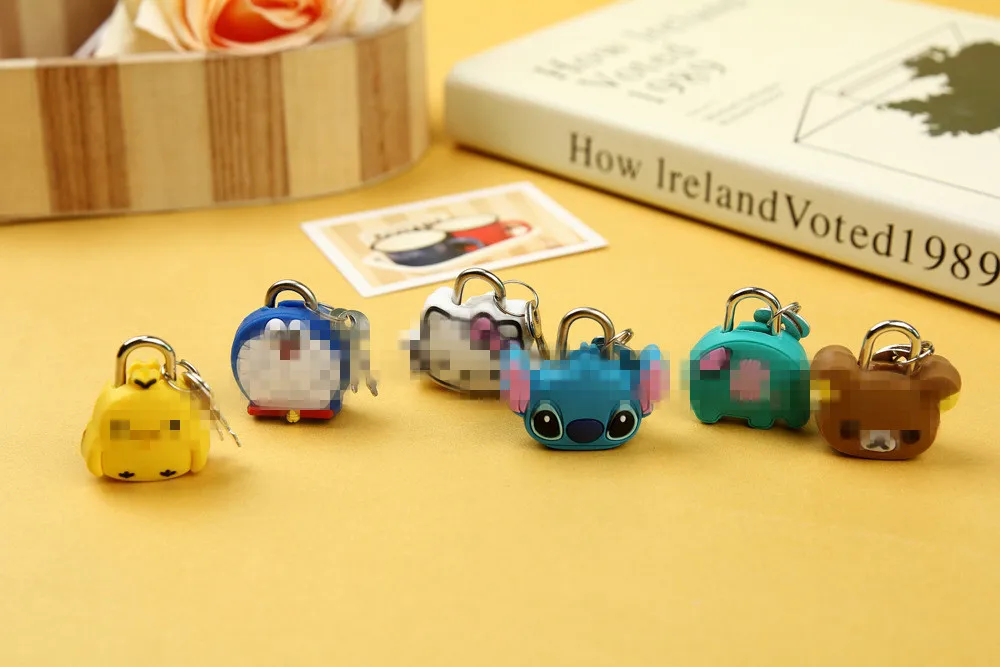 Мини Мультяшные замки на молнии сумка рюкзак выдвижной ящик замок для багажа с