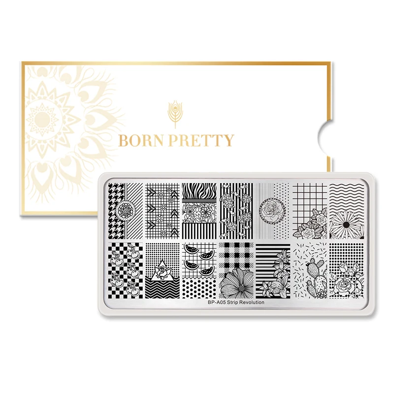 BORN PRETTY ногтей штамповки пластины 12*6 см Животные цветок растения шаблон дизайн ногтей штамп шаблон Лето нержавеющая сталь пластины